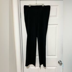 Black straight leg dress pants